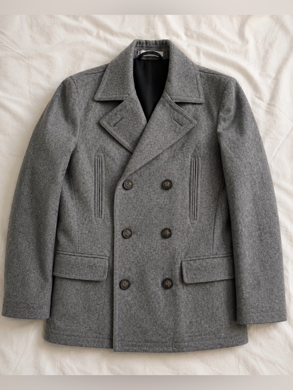 Lauren Ralph Lauren Wool Blend Peacoat Gray Double Breasted 10R / Women’s XS